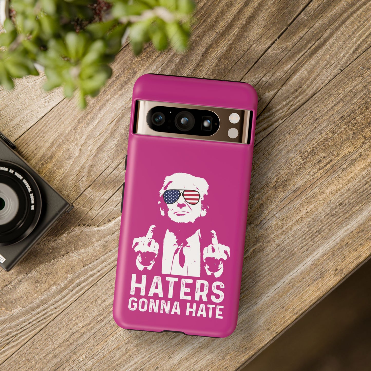 Dark Pink Trump Hater Phone Case