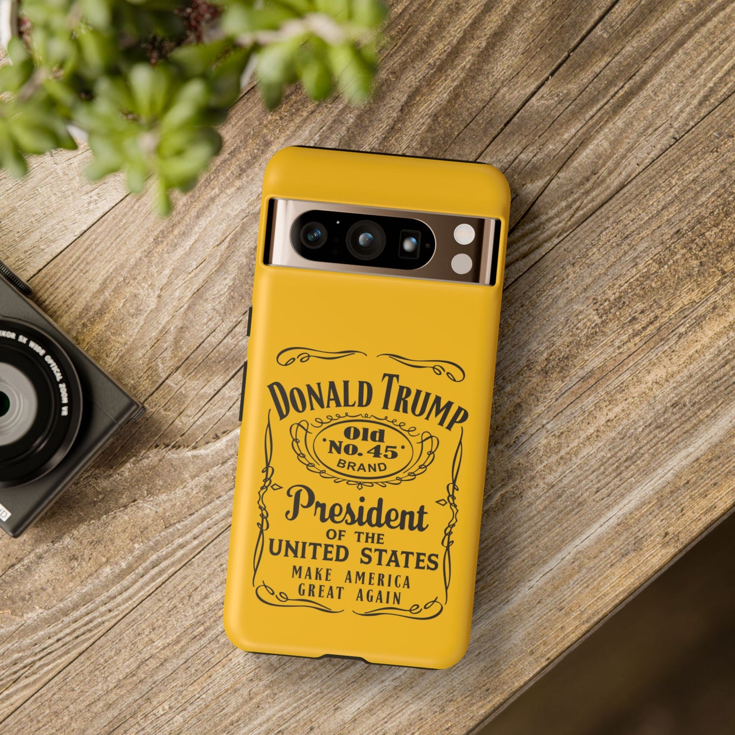 Yellow Trump Whiskey Phone Case
