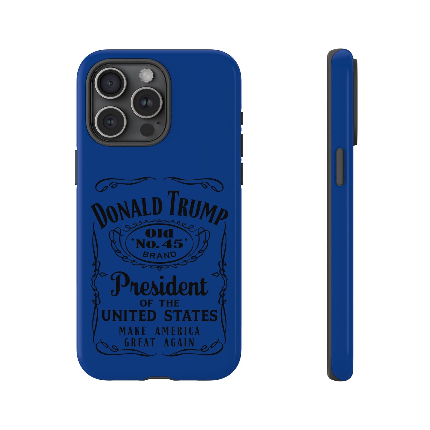 Blue Trump Whiskey Phone Case