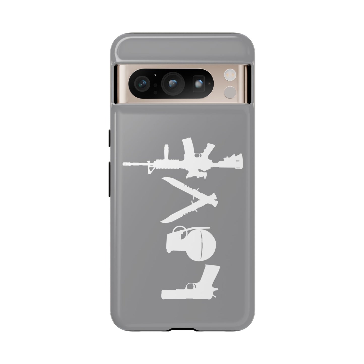 Gray Love Phone Case