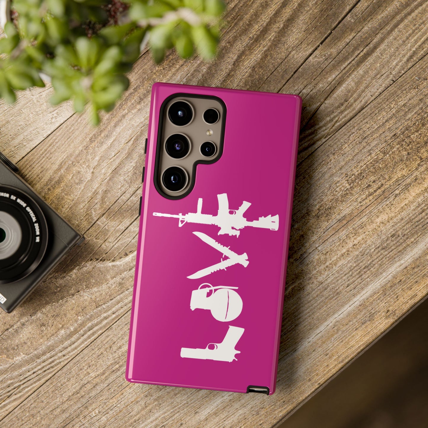 Dark Pink Love Phone Case