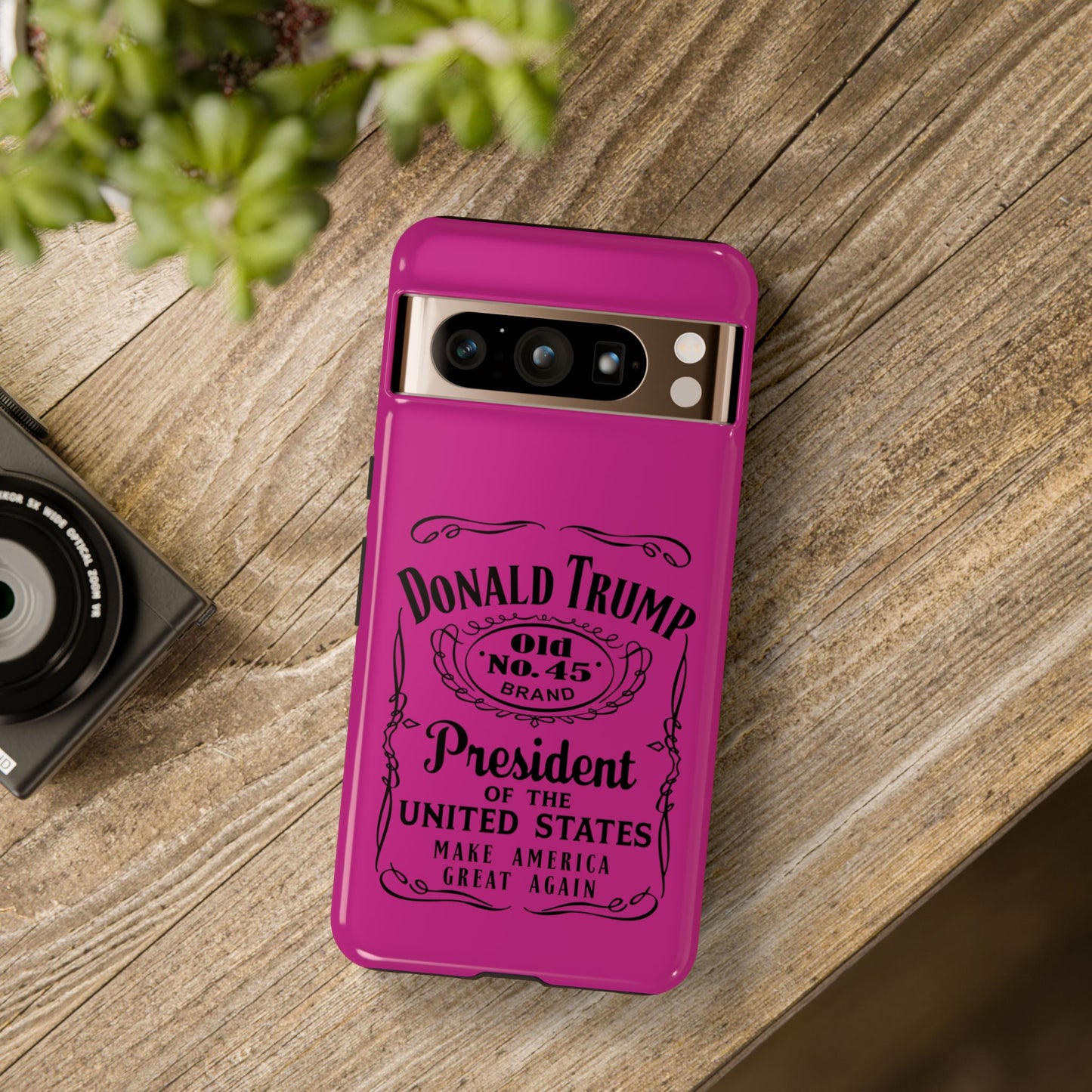 Dark Pink Trump Whiskey Phone Case