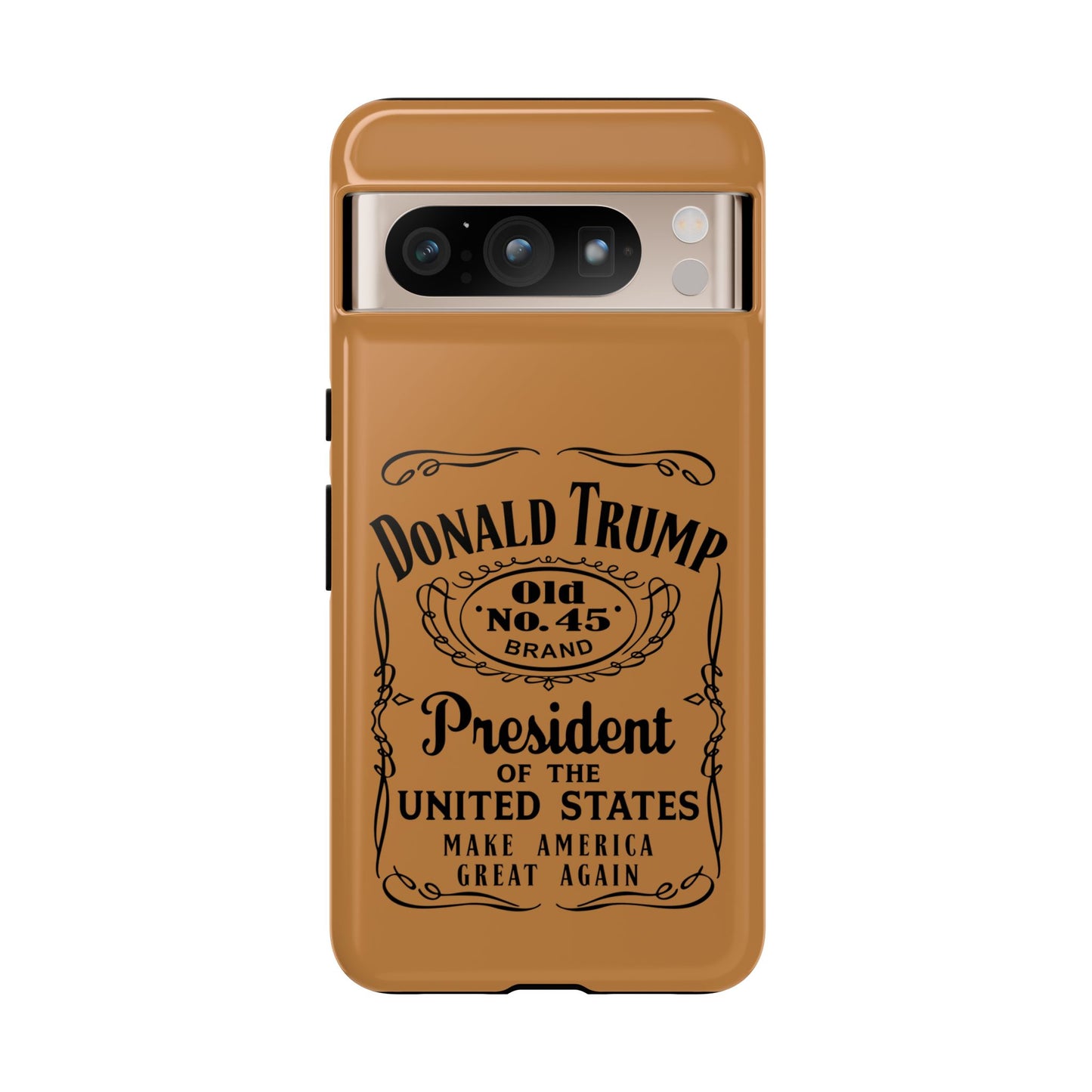 Brown Trump Whiskey Phone Case