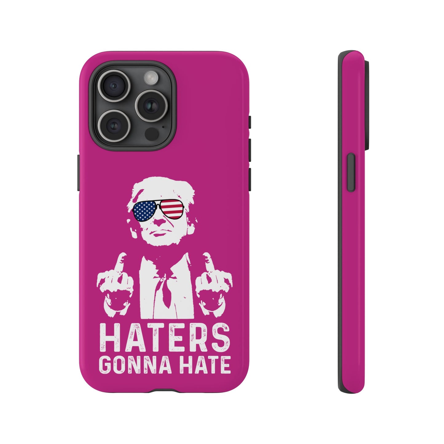 Dark Pink Trump Hater Phone Case