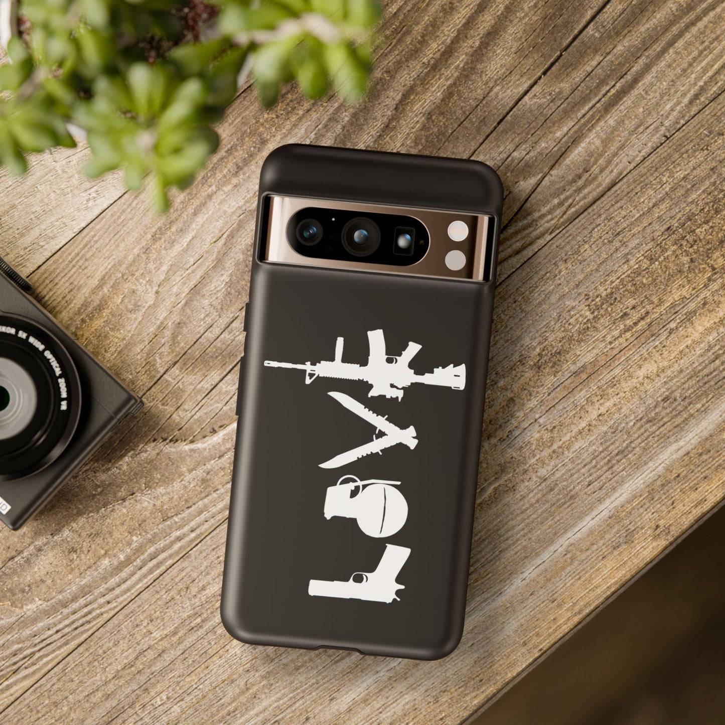 Black Love Phone Case
