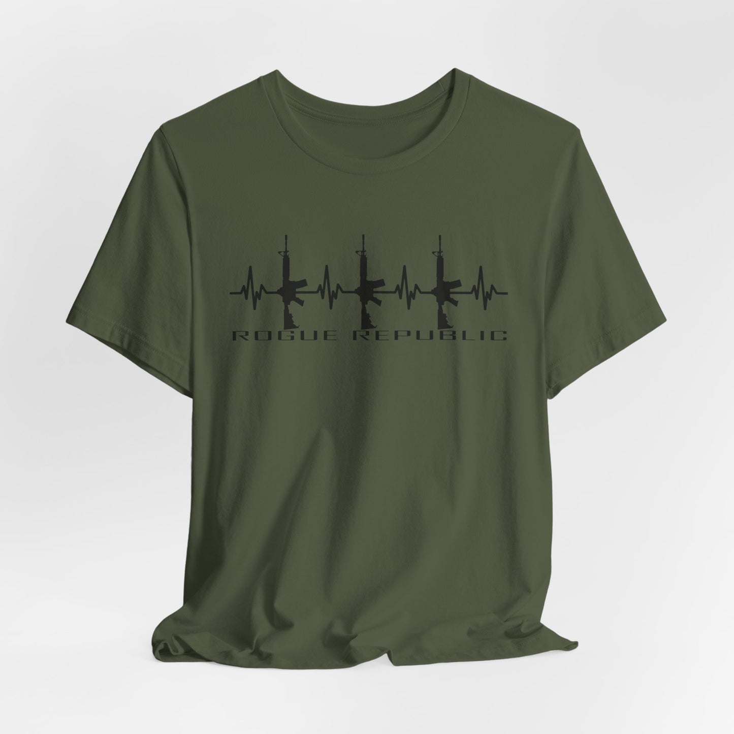 Rifle EKG - Unisex Cotton Crew Tee