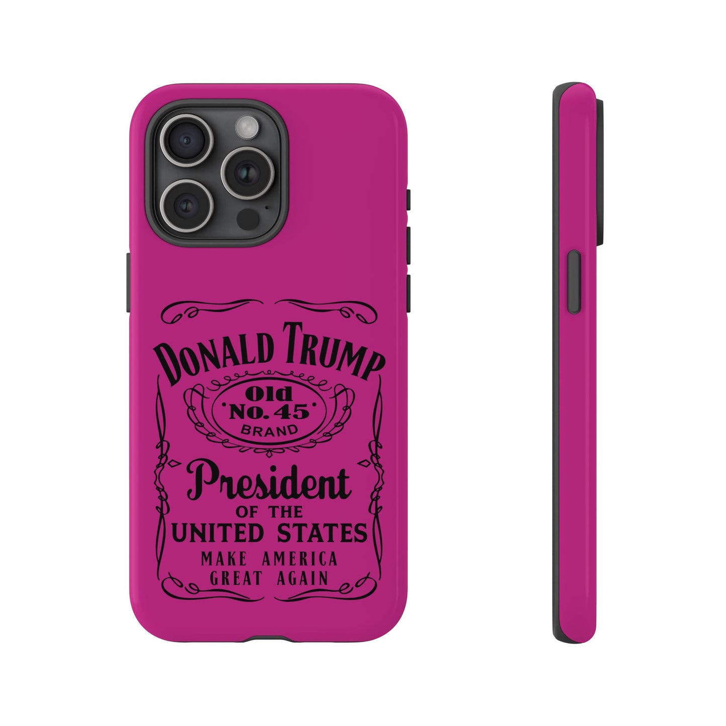 Dark Pink Trump Whiskey Phone Case