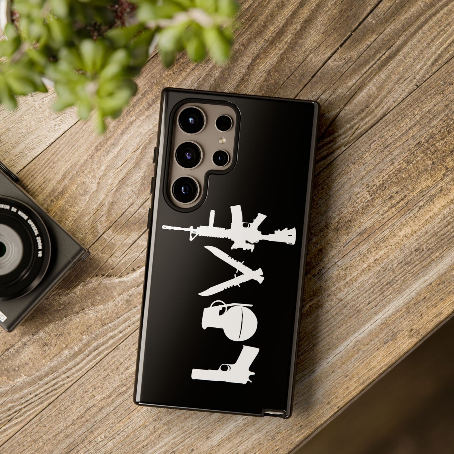Black Love Phone Case