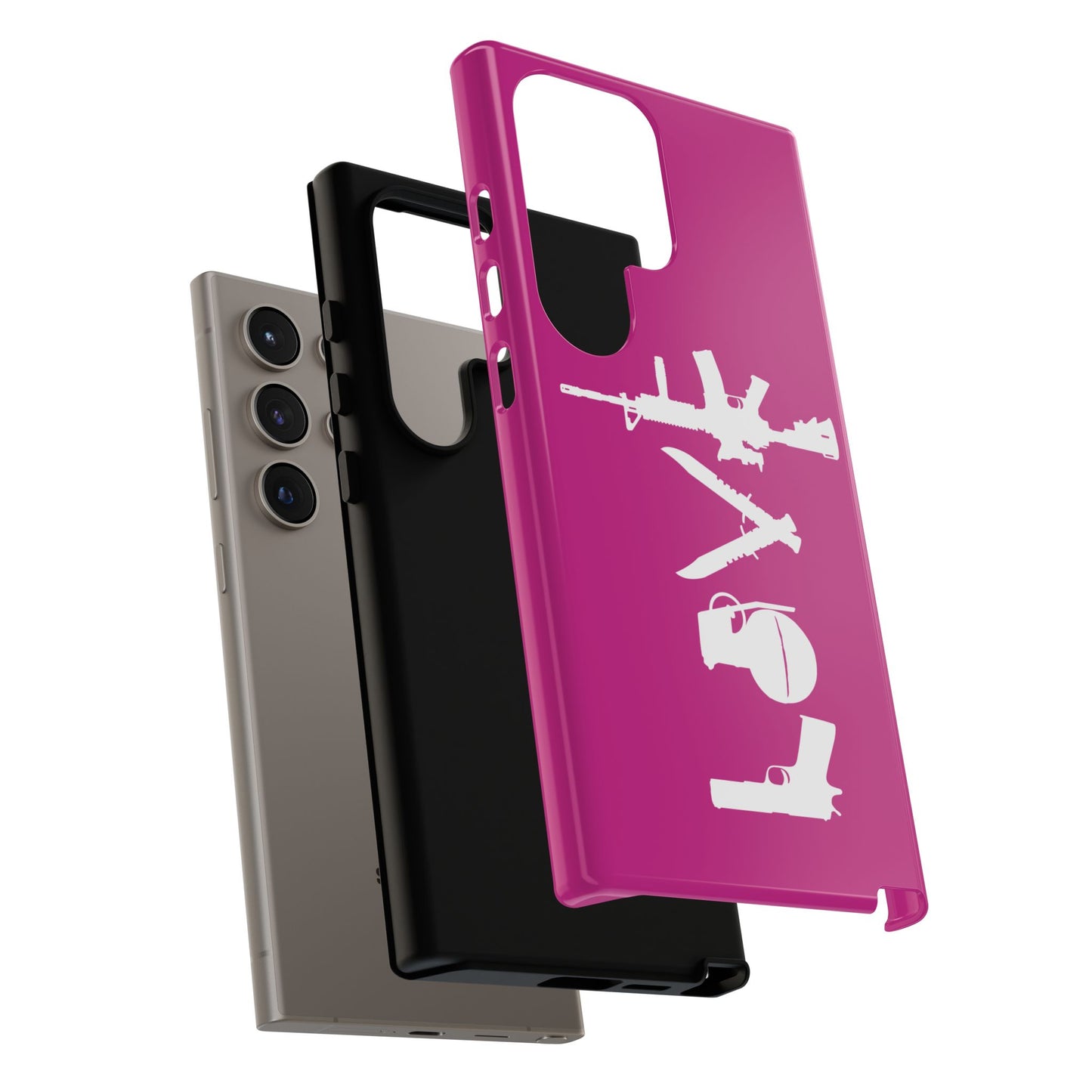 Dark Pink Love Phone Case
