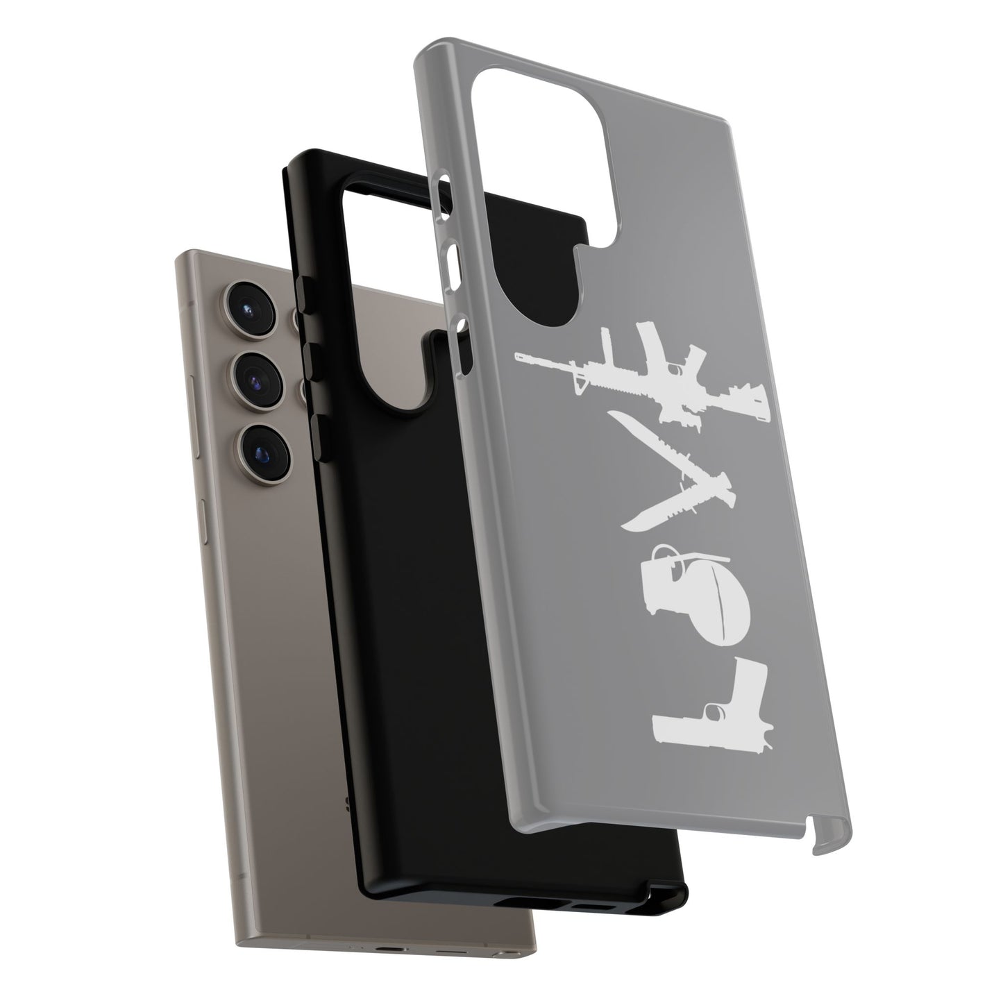 Gray Love Phone Case