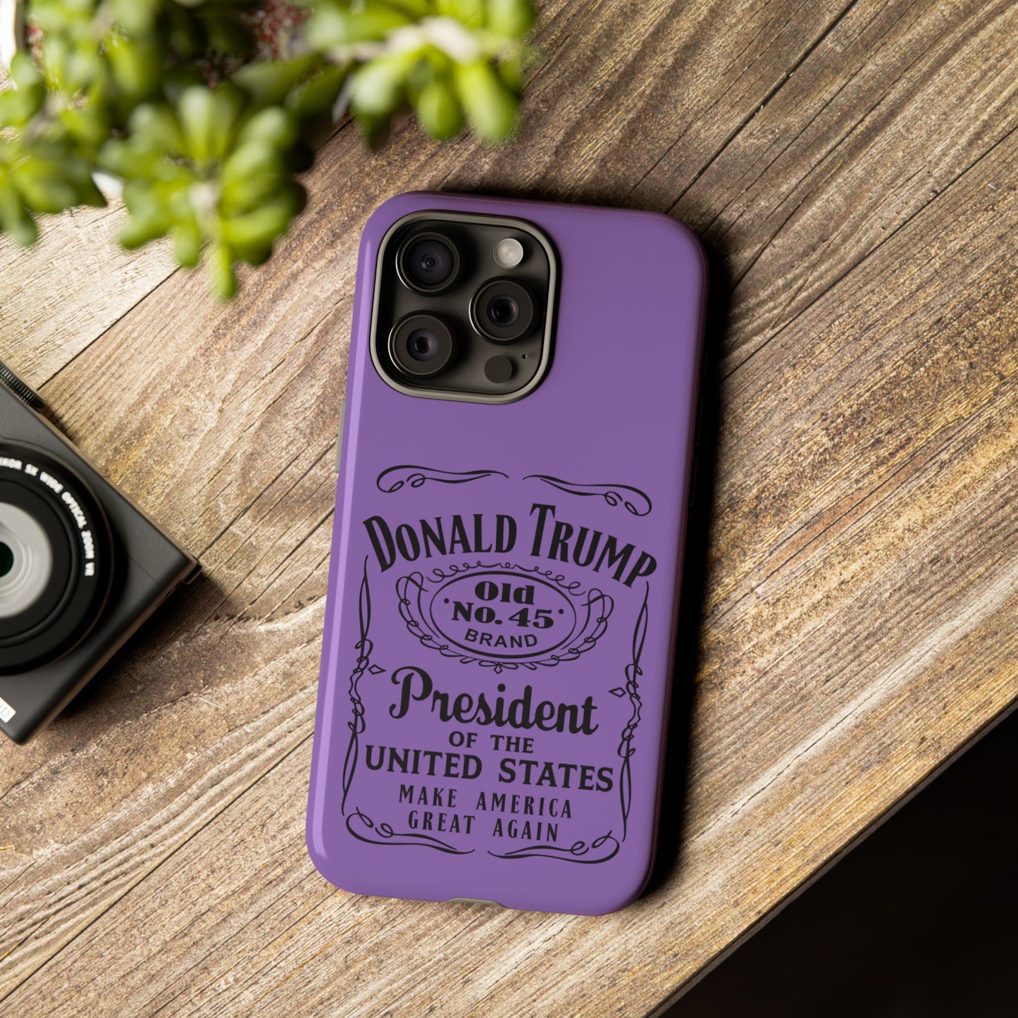 Light Purple Trump Whiskey Phone Case