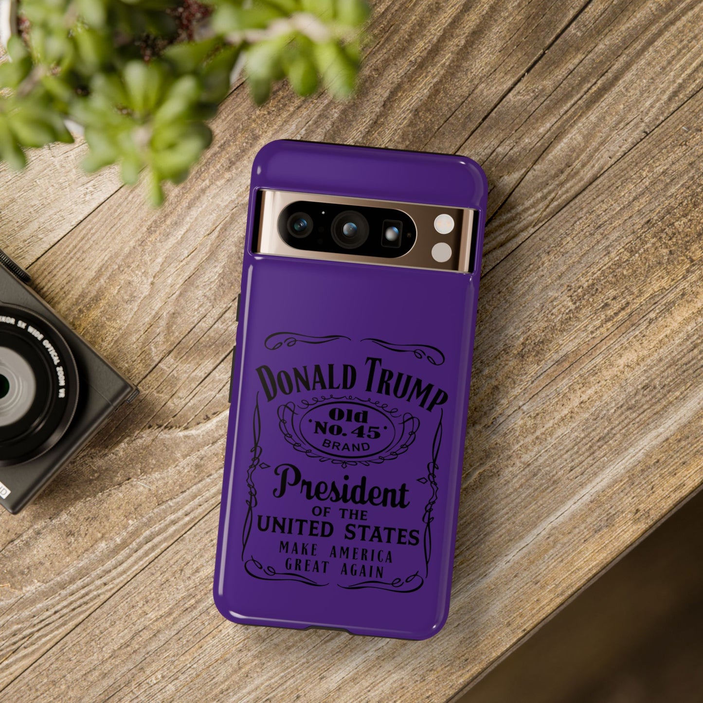 Purple Trump Whiskey Phone Case