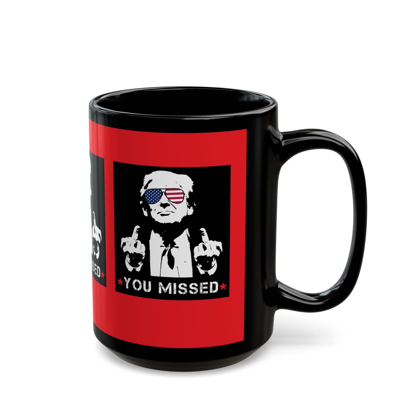 Trump You Missed Red & Black Mug (11oz, 15oz)