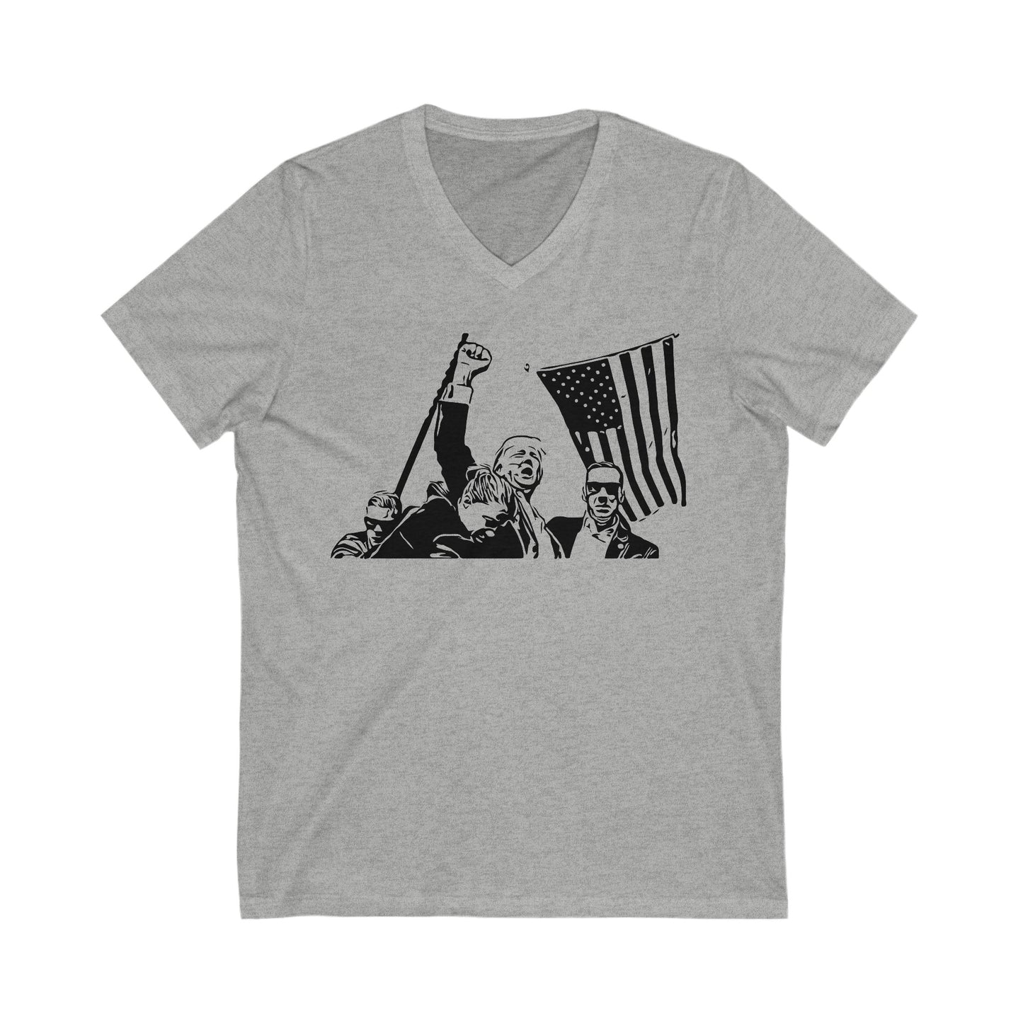 Trump Fist Short Sleeve V-Neck Tee