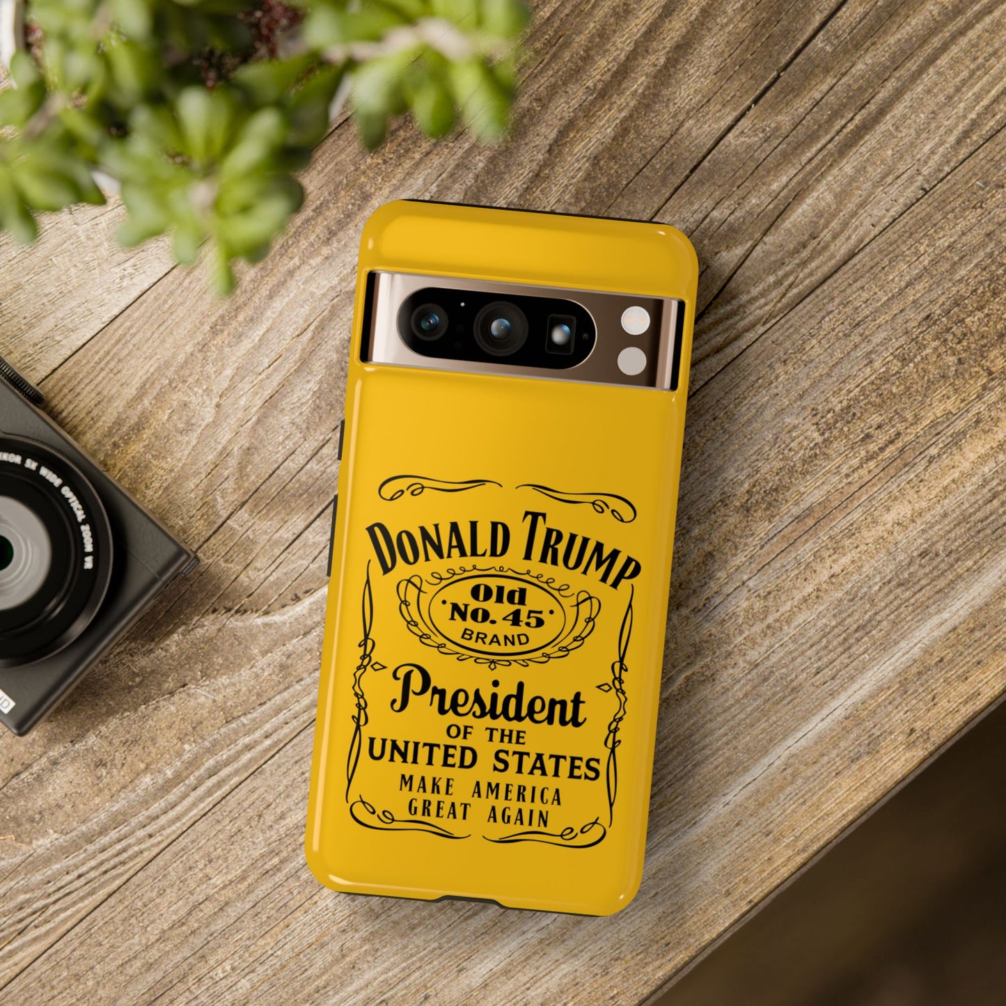 Yellow Trump Whiskey Phone Case