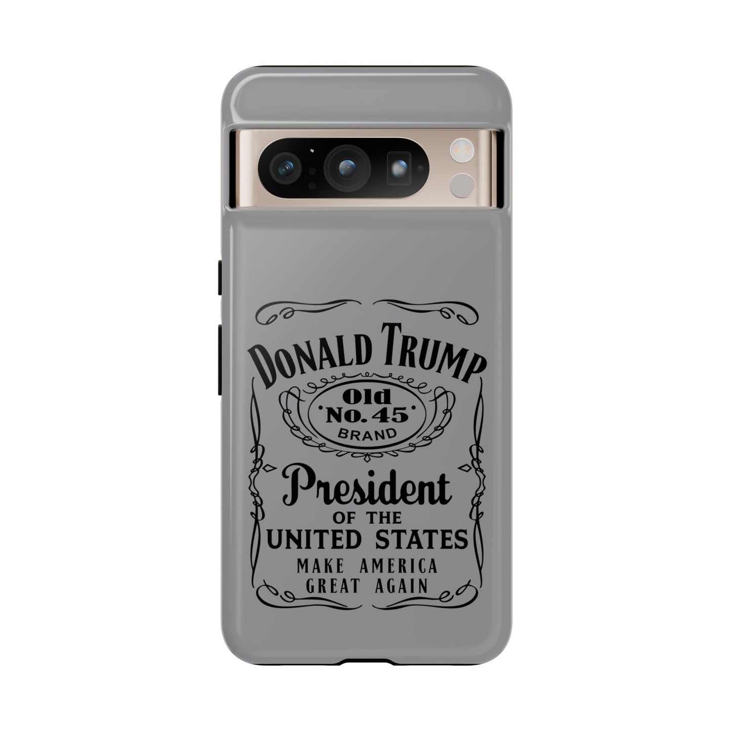 Gray Trump Whiskey Phone Case