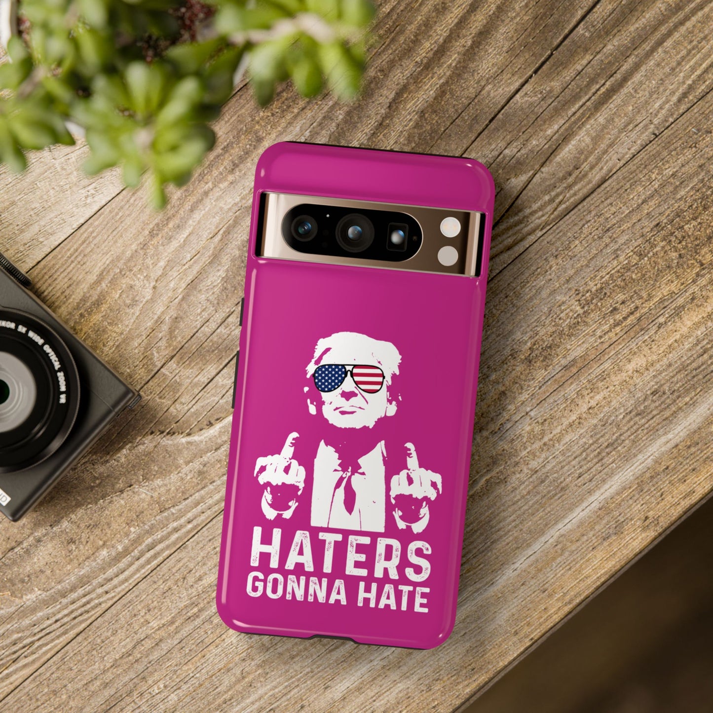 Dark Pink Trump Hater Phone Case