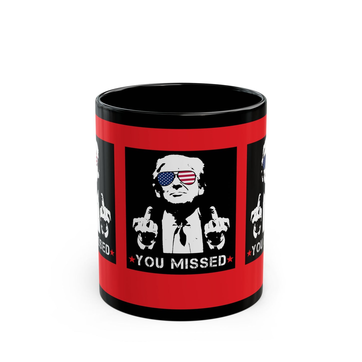 Trump You Missed Red & Black Mug (11oz, 15oz)