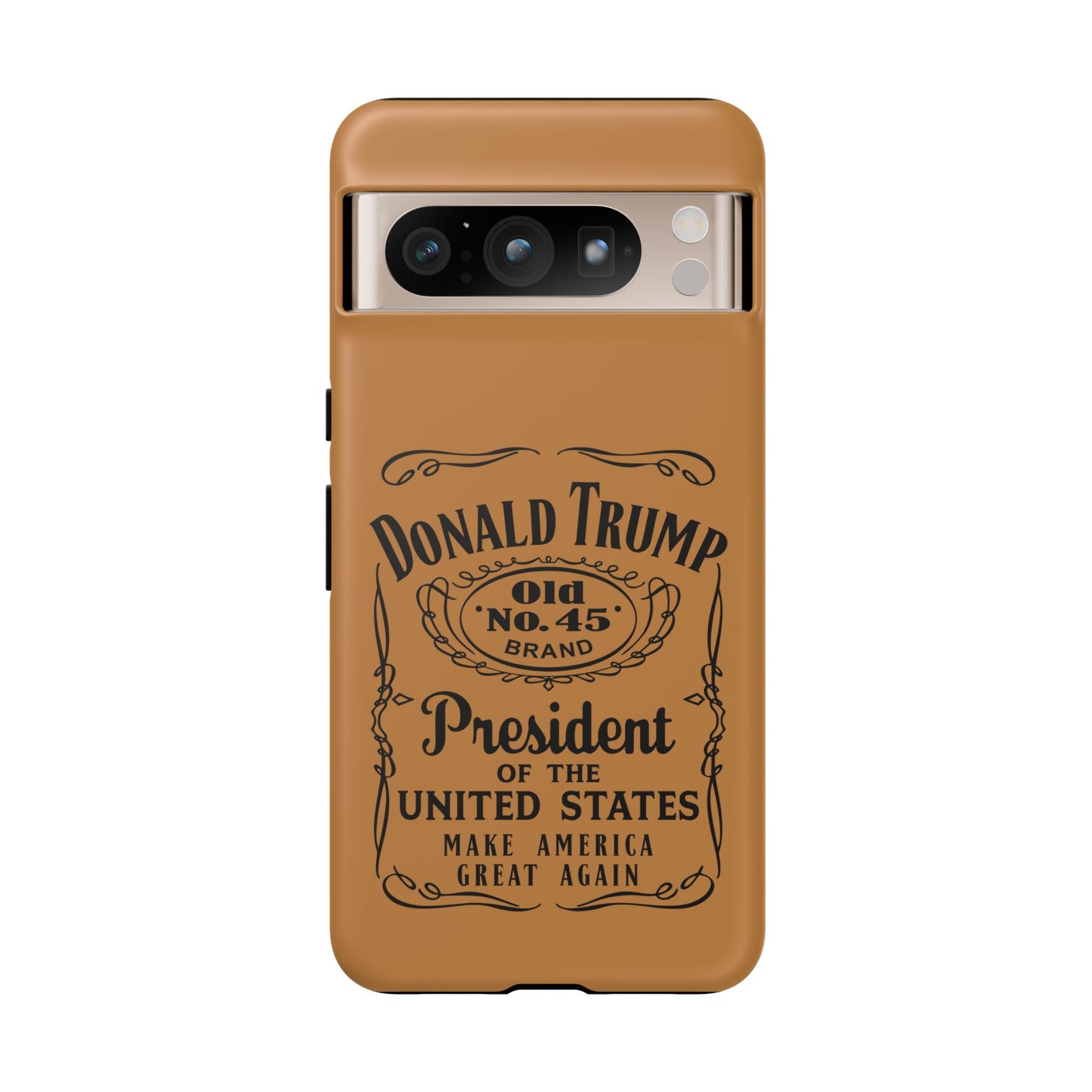 Brown Trump Whiskey Phone Case
