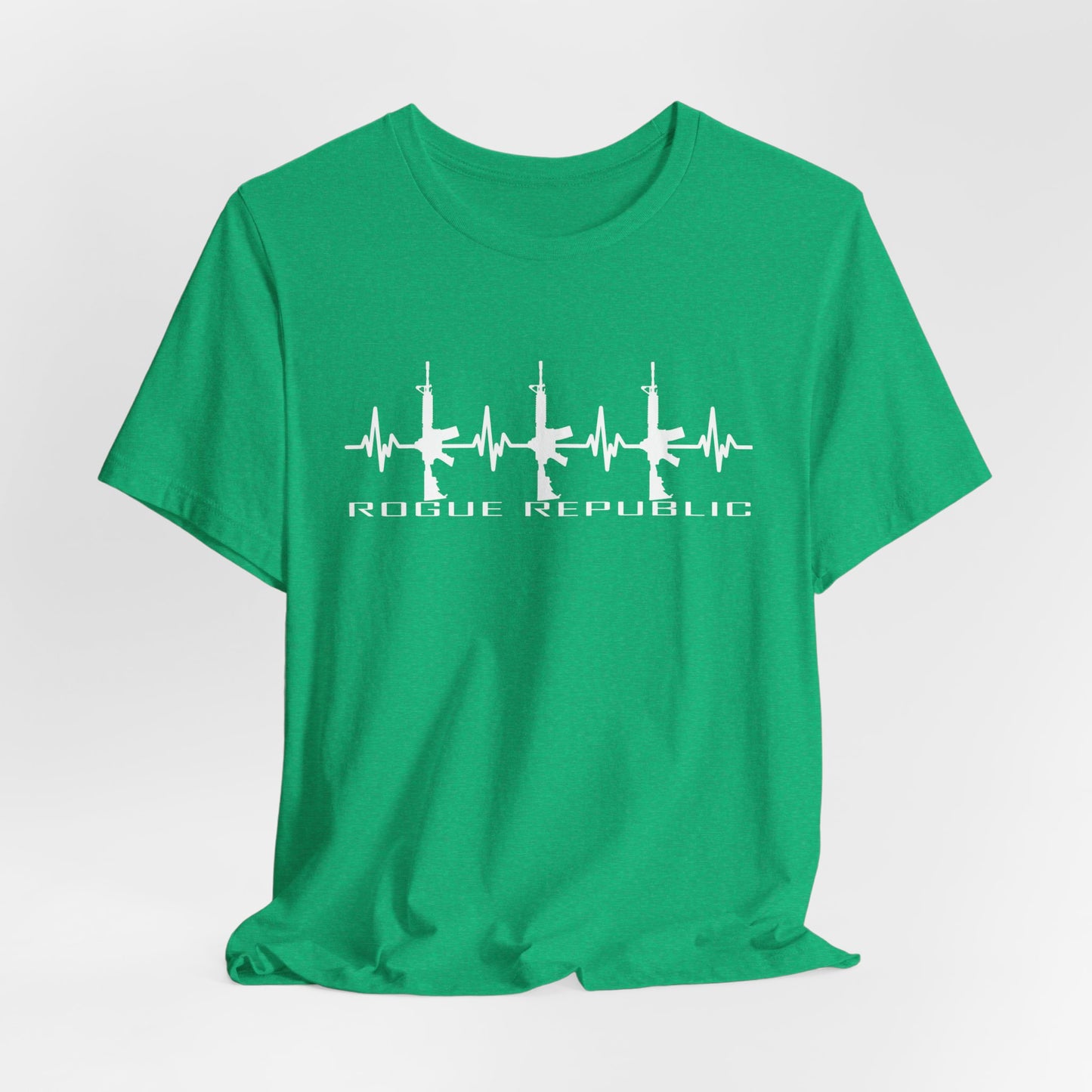 Rifle EKG - Unisex Cotton Crew Tee