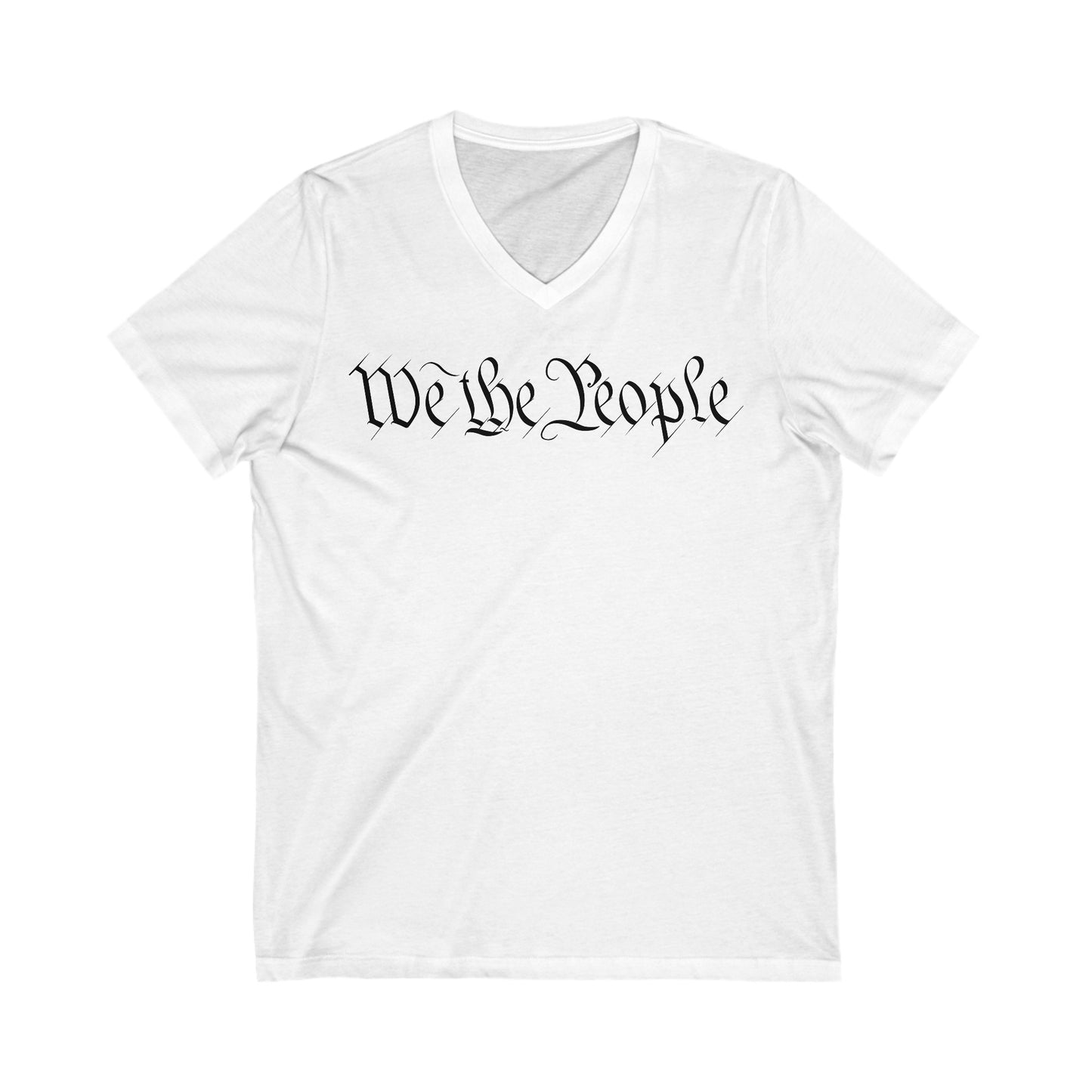 We The People Short Sleeve V-Neck Tee