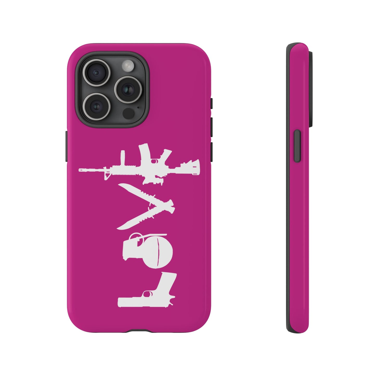 Dark Pink Love Phone Case