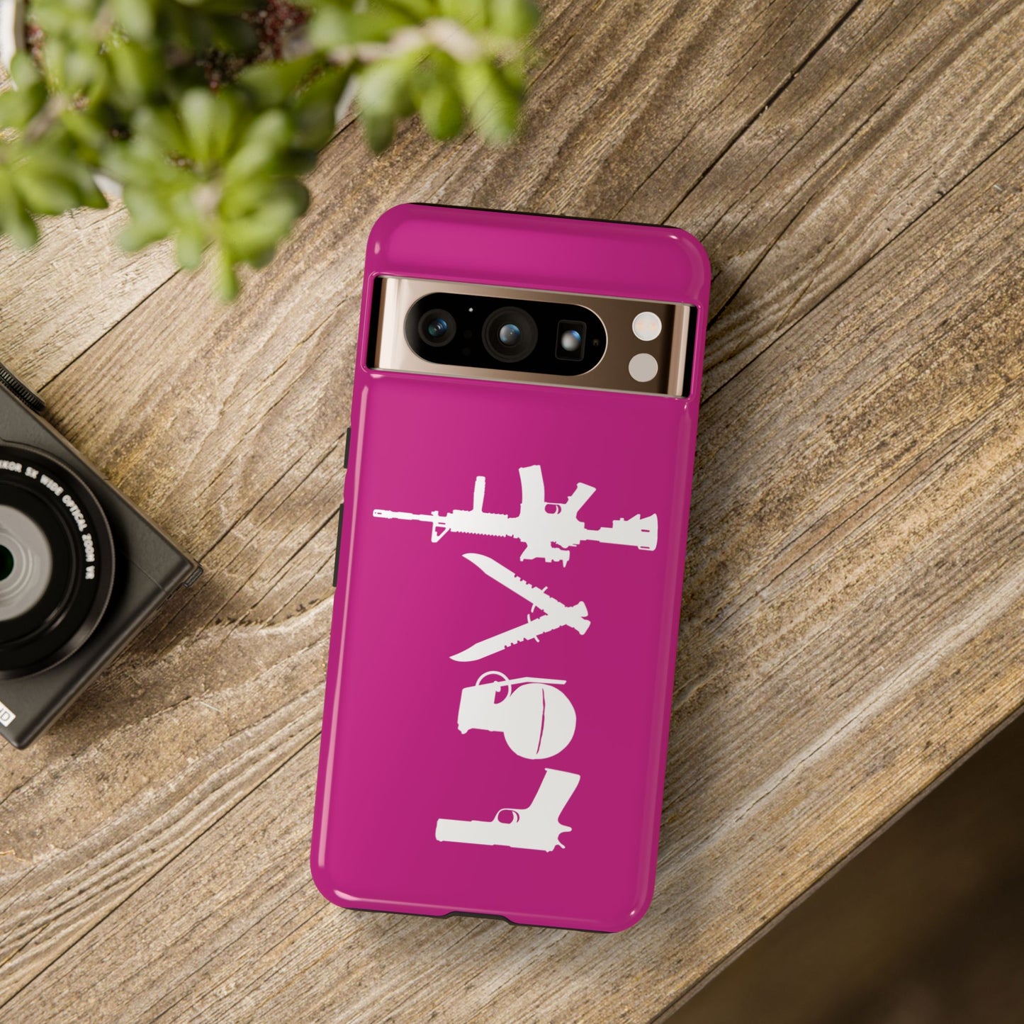 Dark Pink Love Phone Case