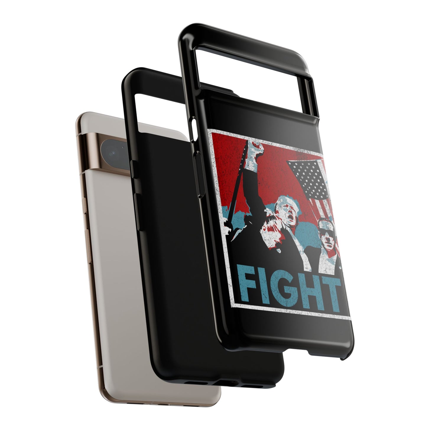 Black Trump Fight Phone Case