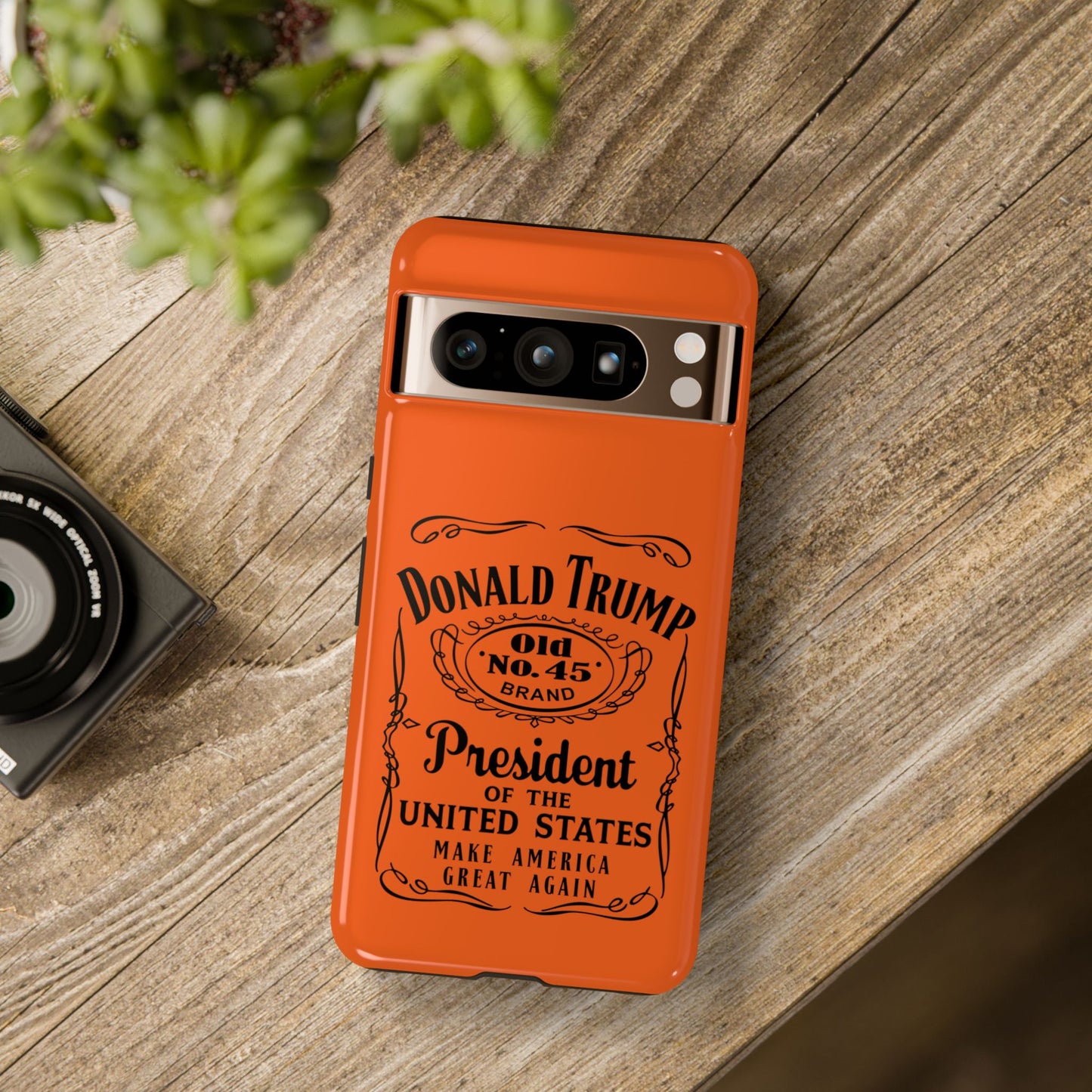 Orange Trump Whiskey Phone Case