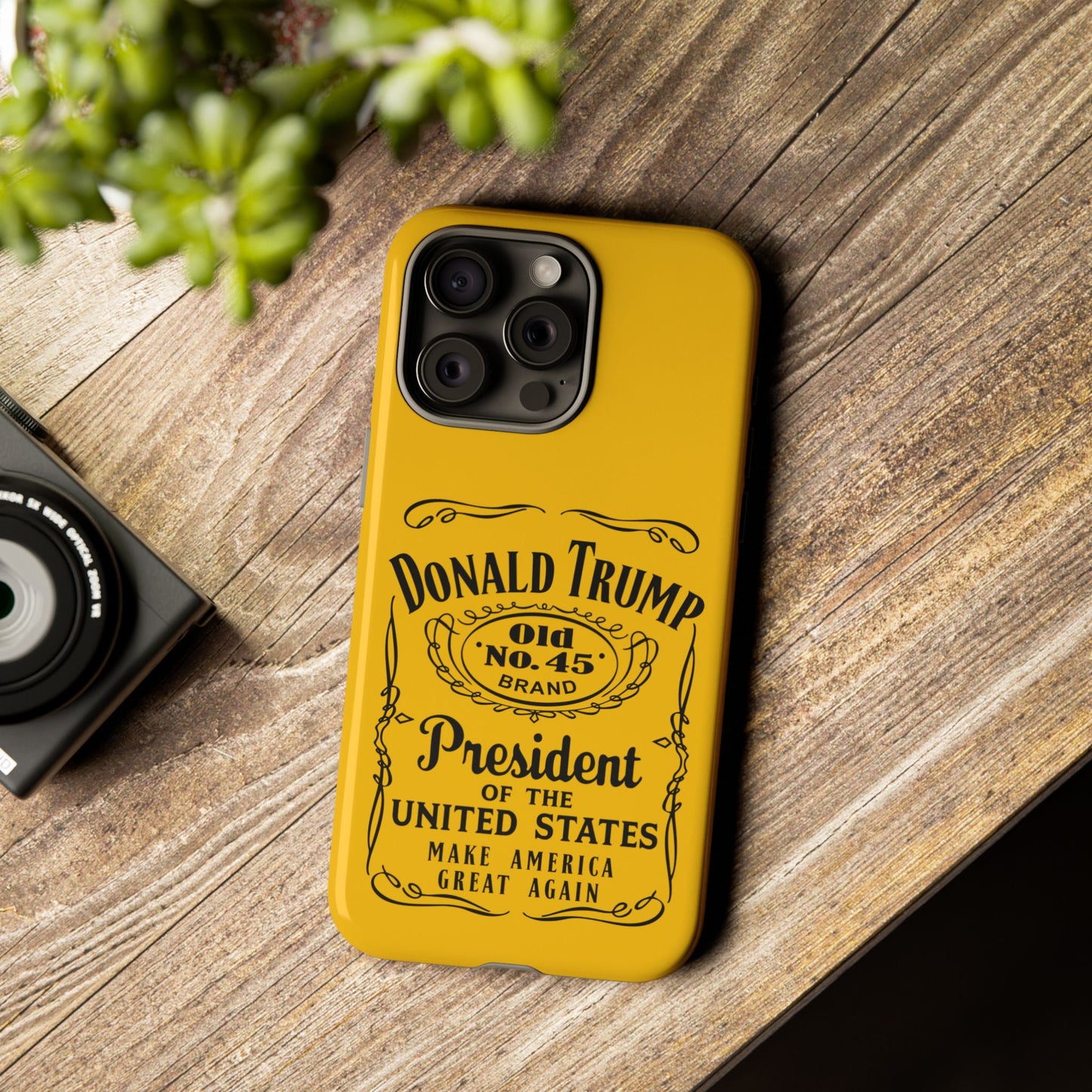 Yellow Trump Whiskey Phone Case