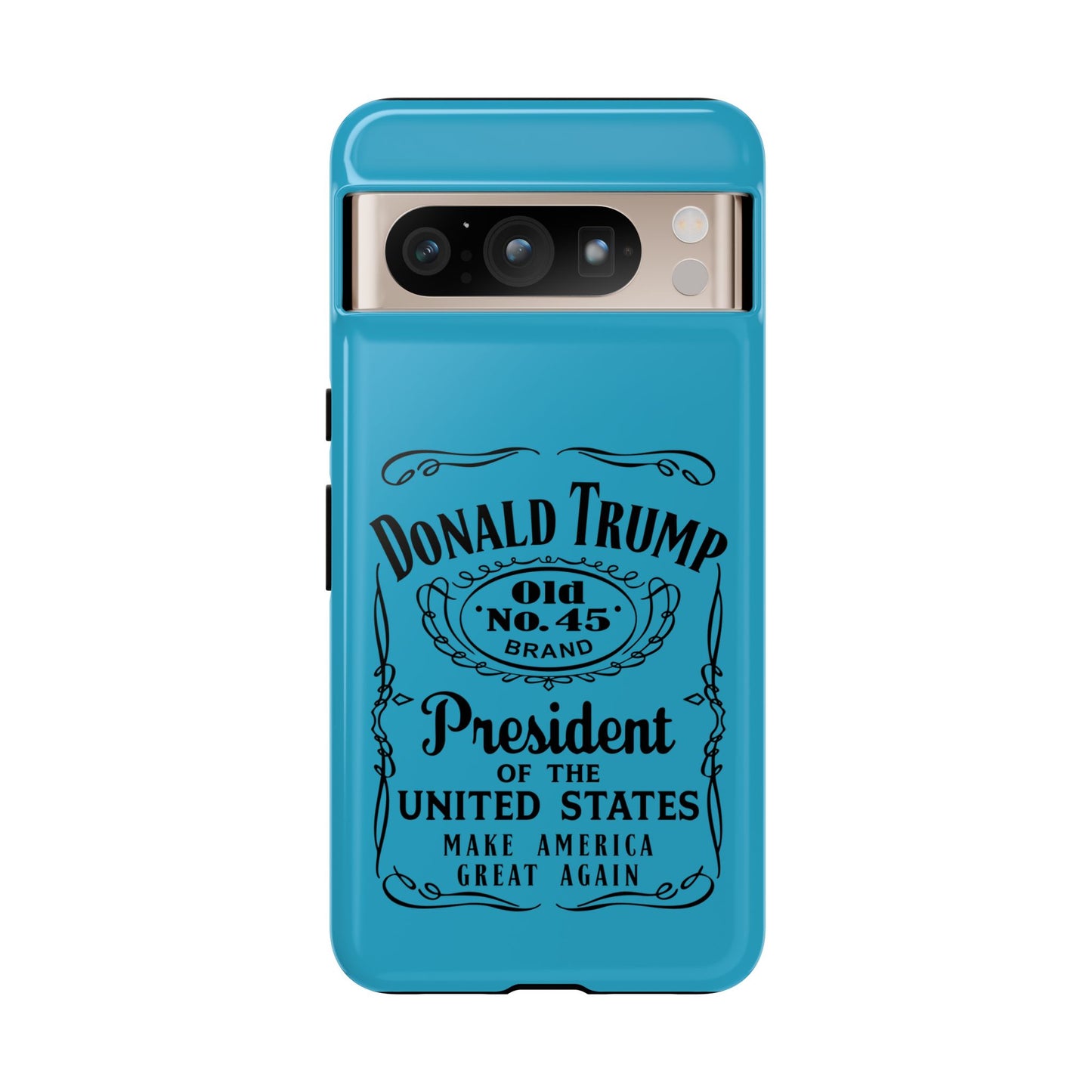Turquoise Trump Whiskey Phone Case