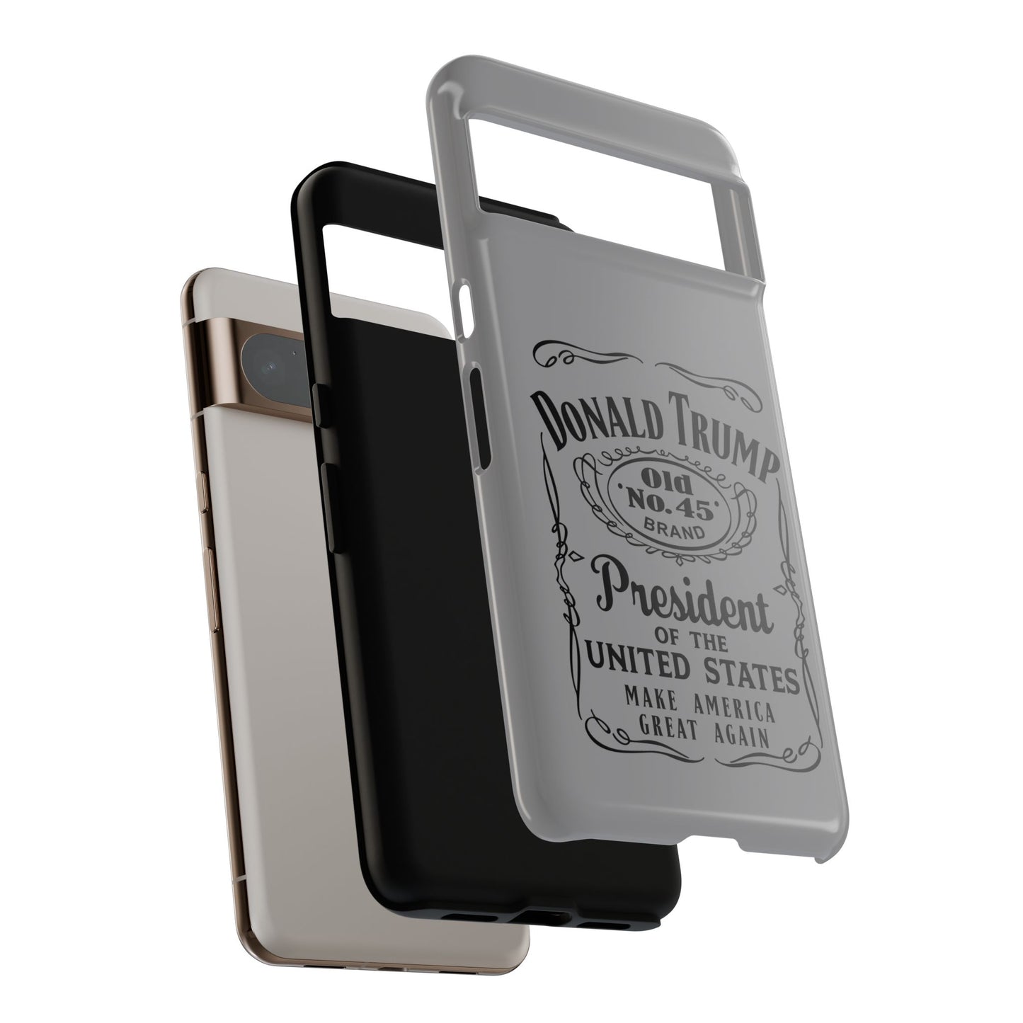 Gray Trump Whiskey Phone Case