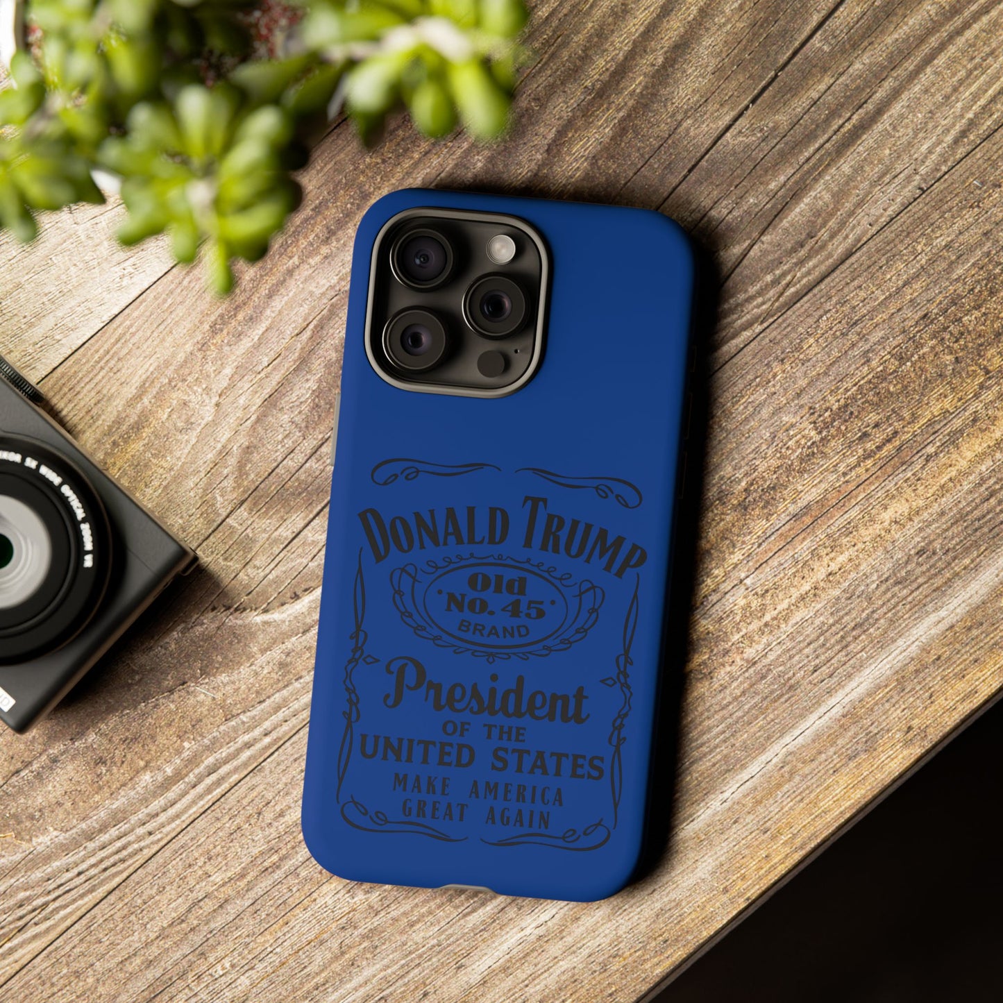 Blue Trump Whiskey Phone Case