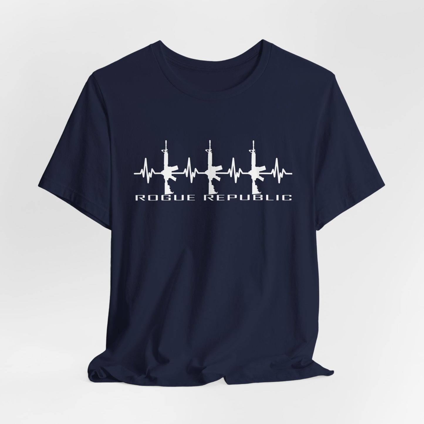 Rifle EKG - Unisex Cotton Crew Tee