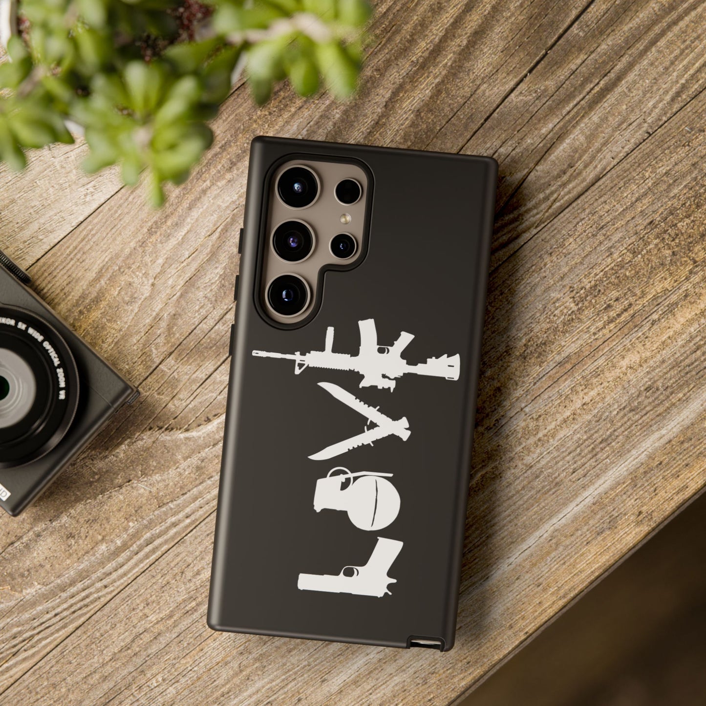 Black Love Phone Case