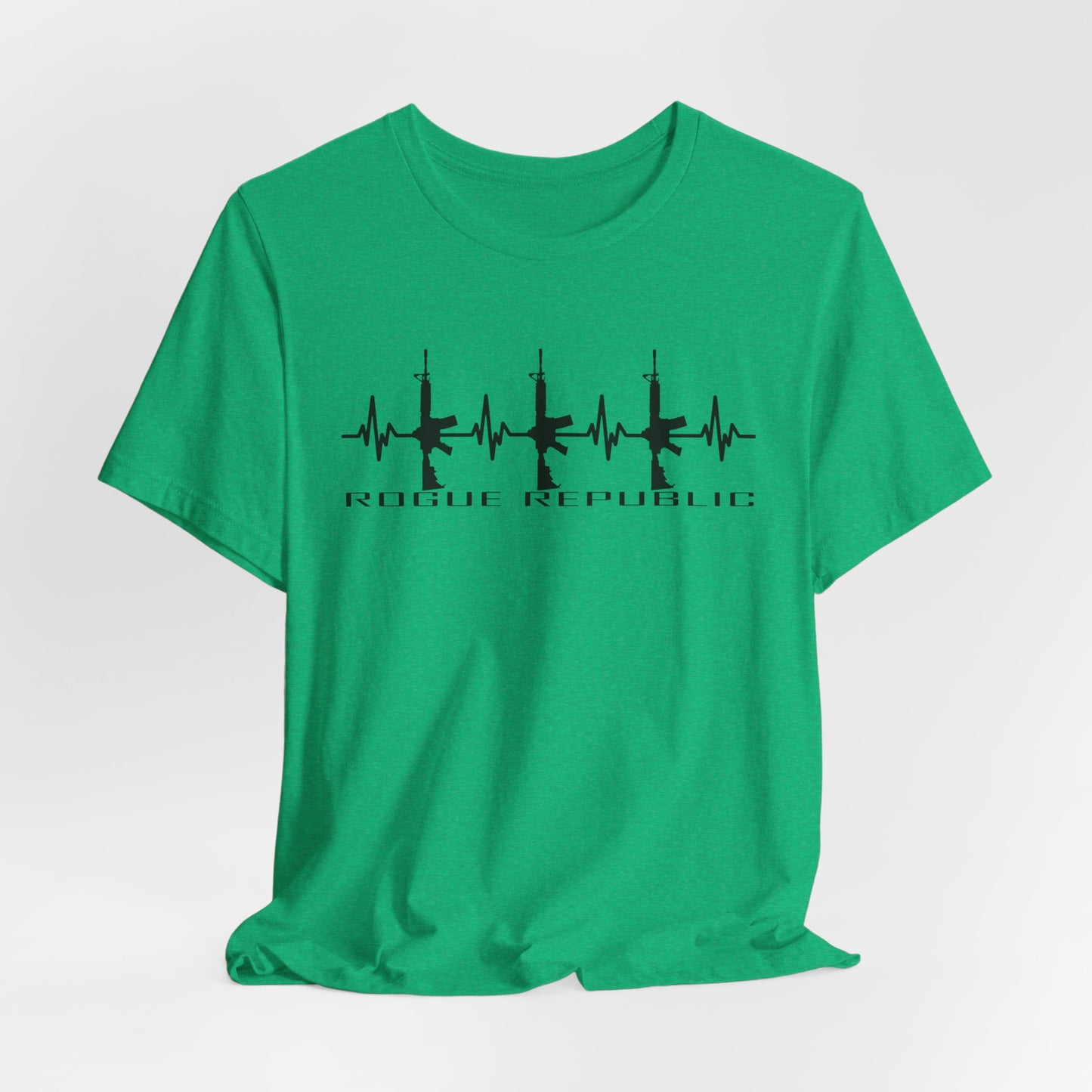 Rifle EKG - Unisex Cotton Crew Tee