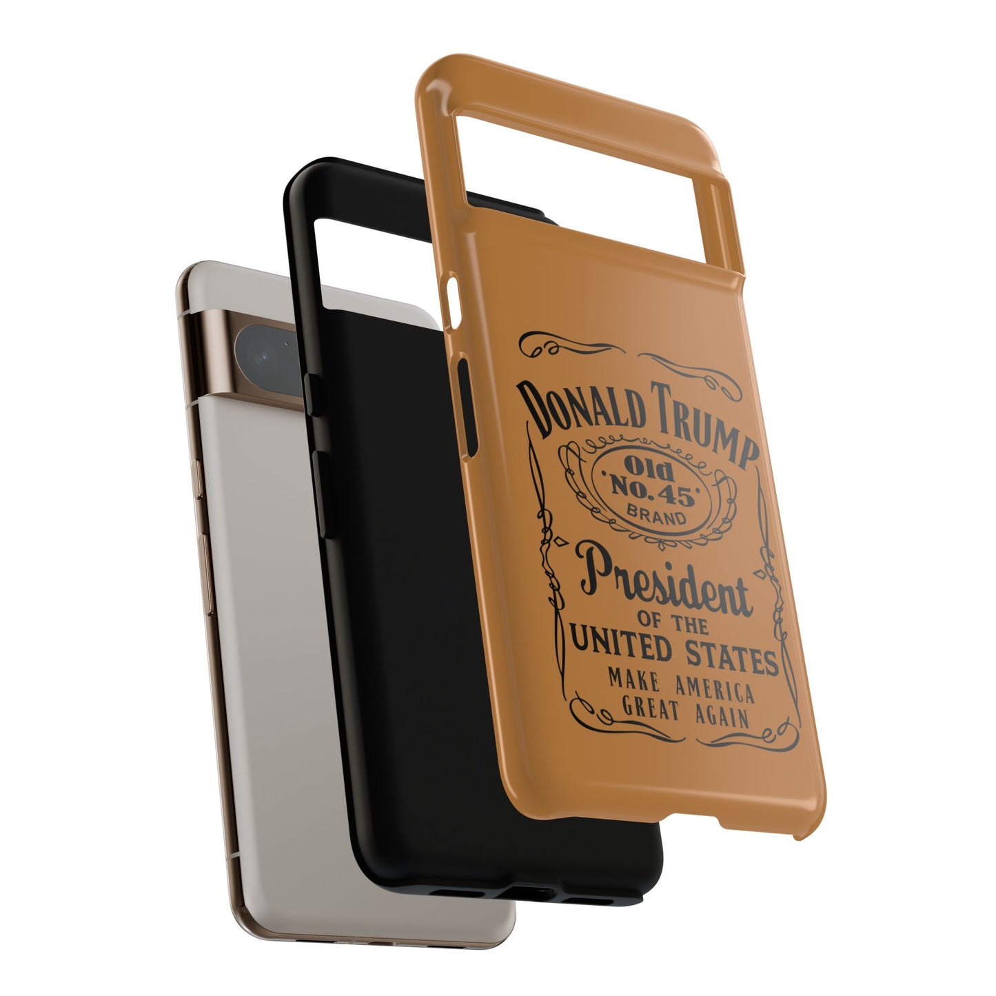 Brown Trump Whiskey Phone Case