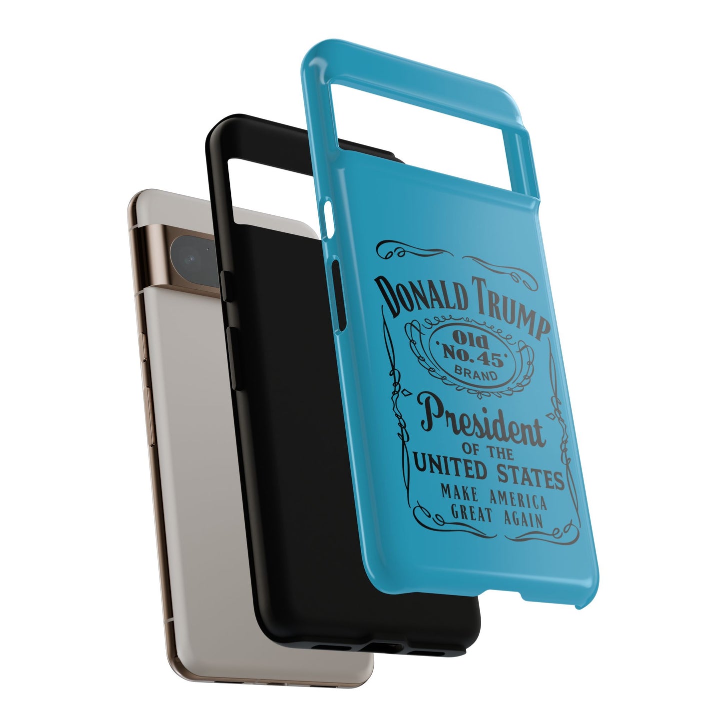 Turquoise Trump Whiskey Phone Case