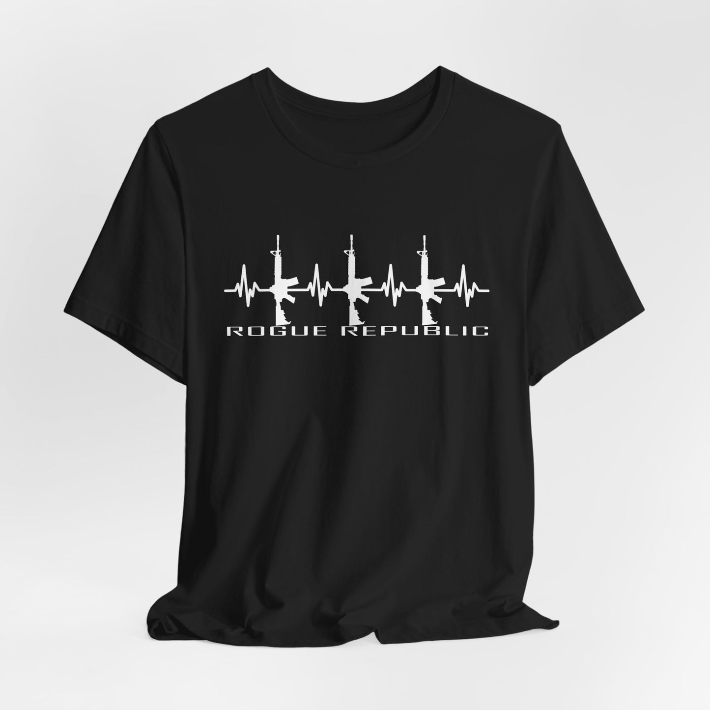 Rifle EKG - Unisex Cotton Crew Tee