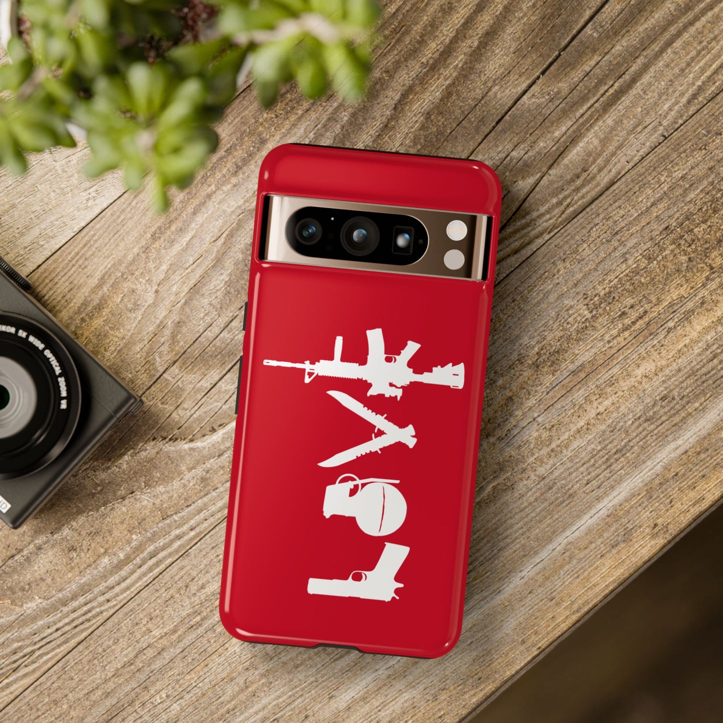 Dark Red Love Phone Case