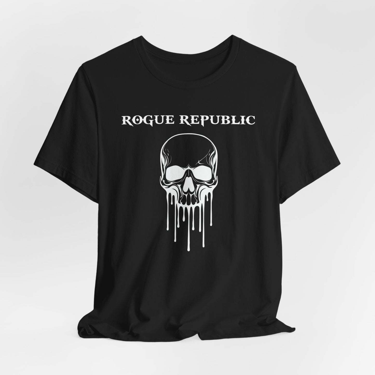 Dripping Skull Unisex Cotton Crew Tee