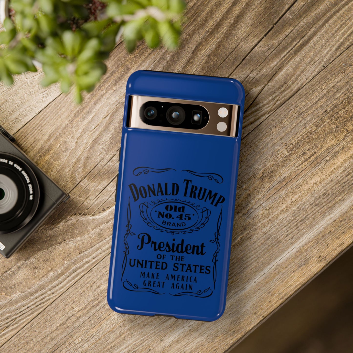 Blue Trump Whiskey Phone Case