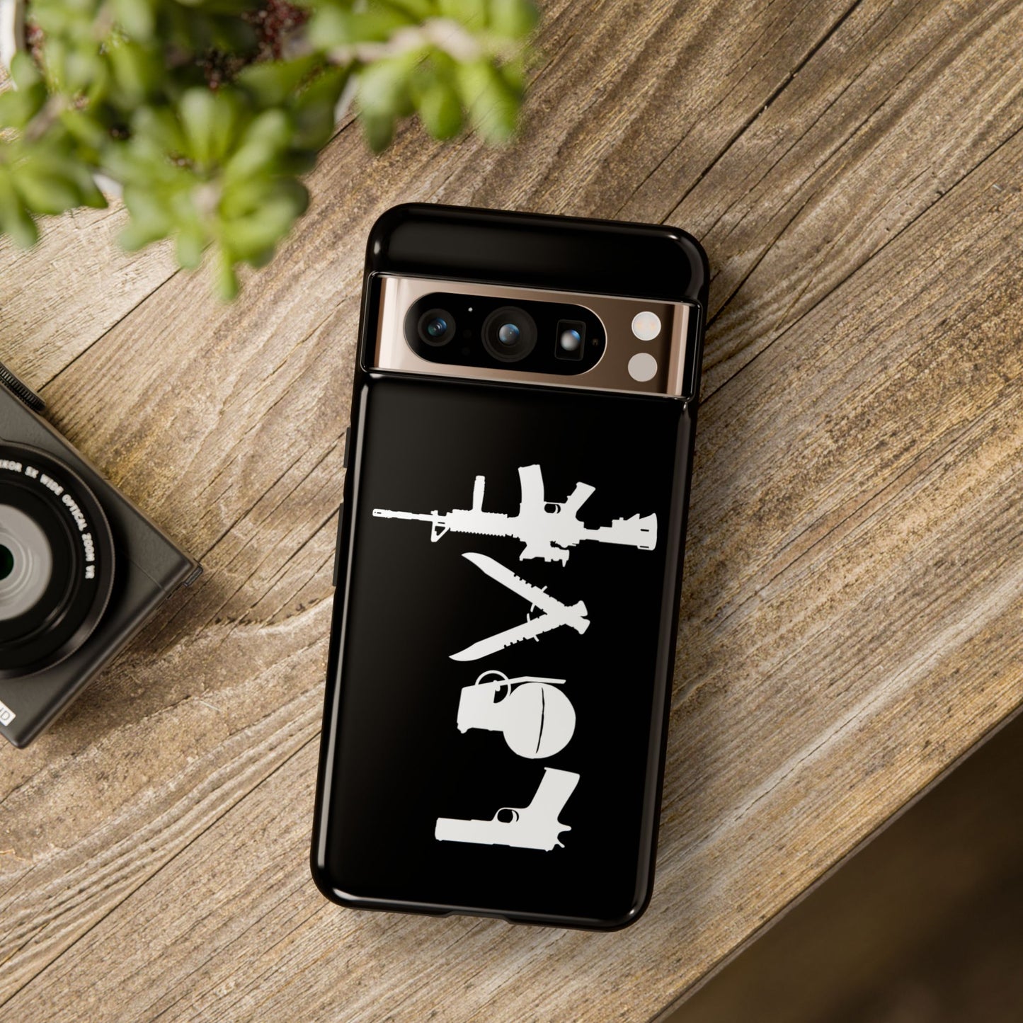Black Love Phone Case