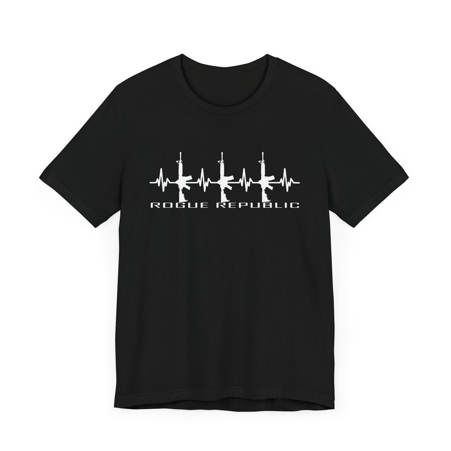 Rifle EKG - Unisex Cotton Crew Tee