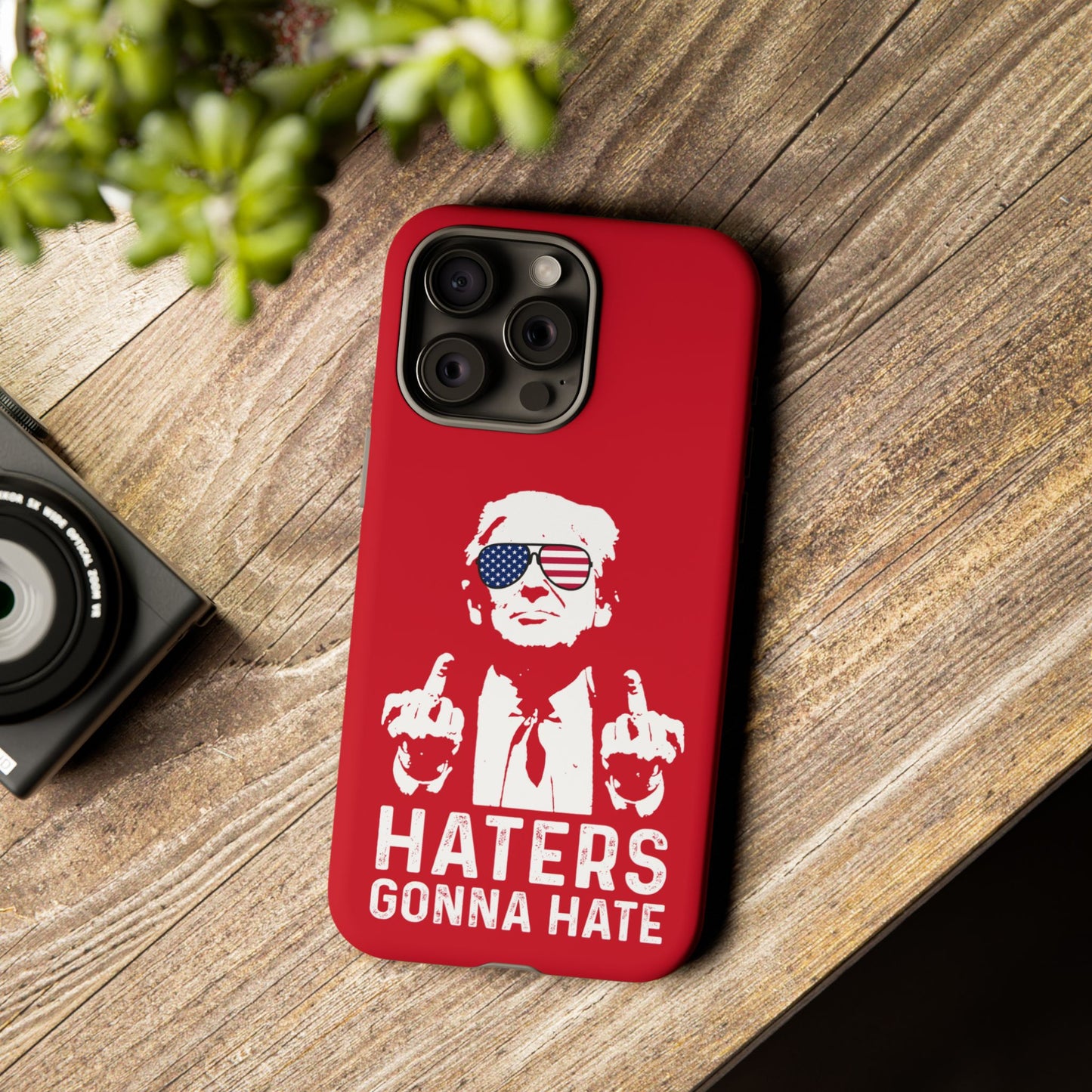Dark Red Trump Hater Phone Case
