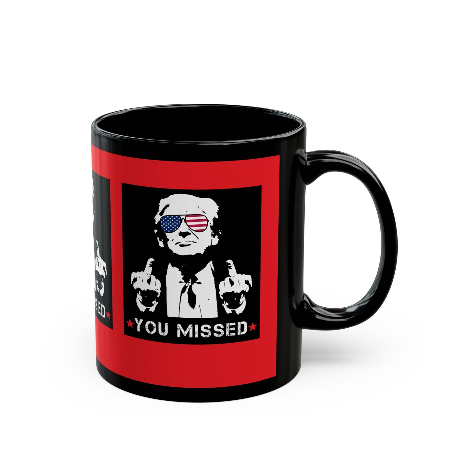 Trump You Missed Red & Black Mug (11oz, 15oz)