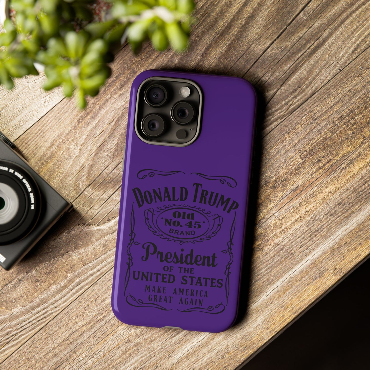 Purple Trump Whiskey Phone Case