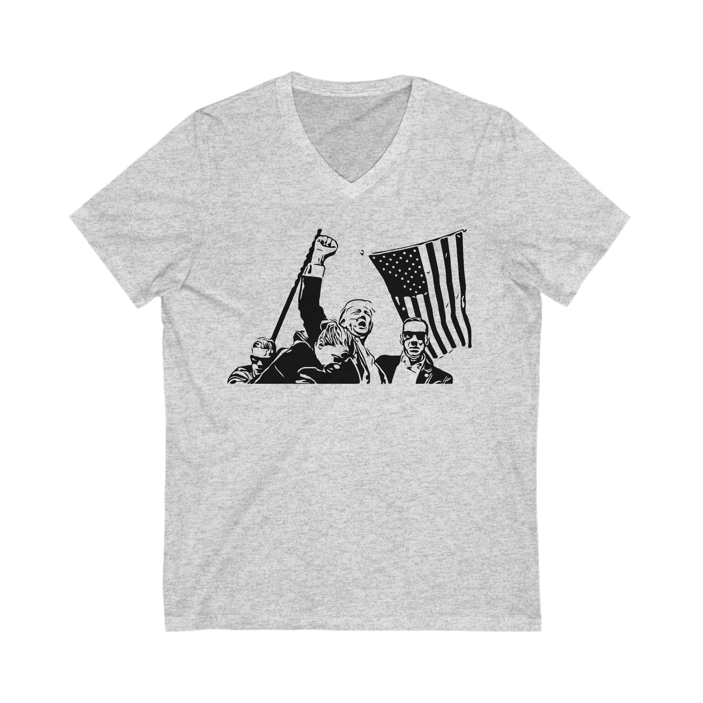 Trump Fist Short Sleeve V-Neck Tee