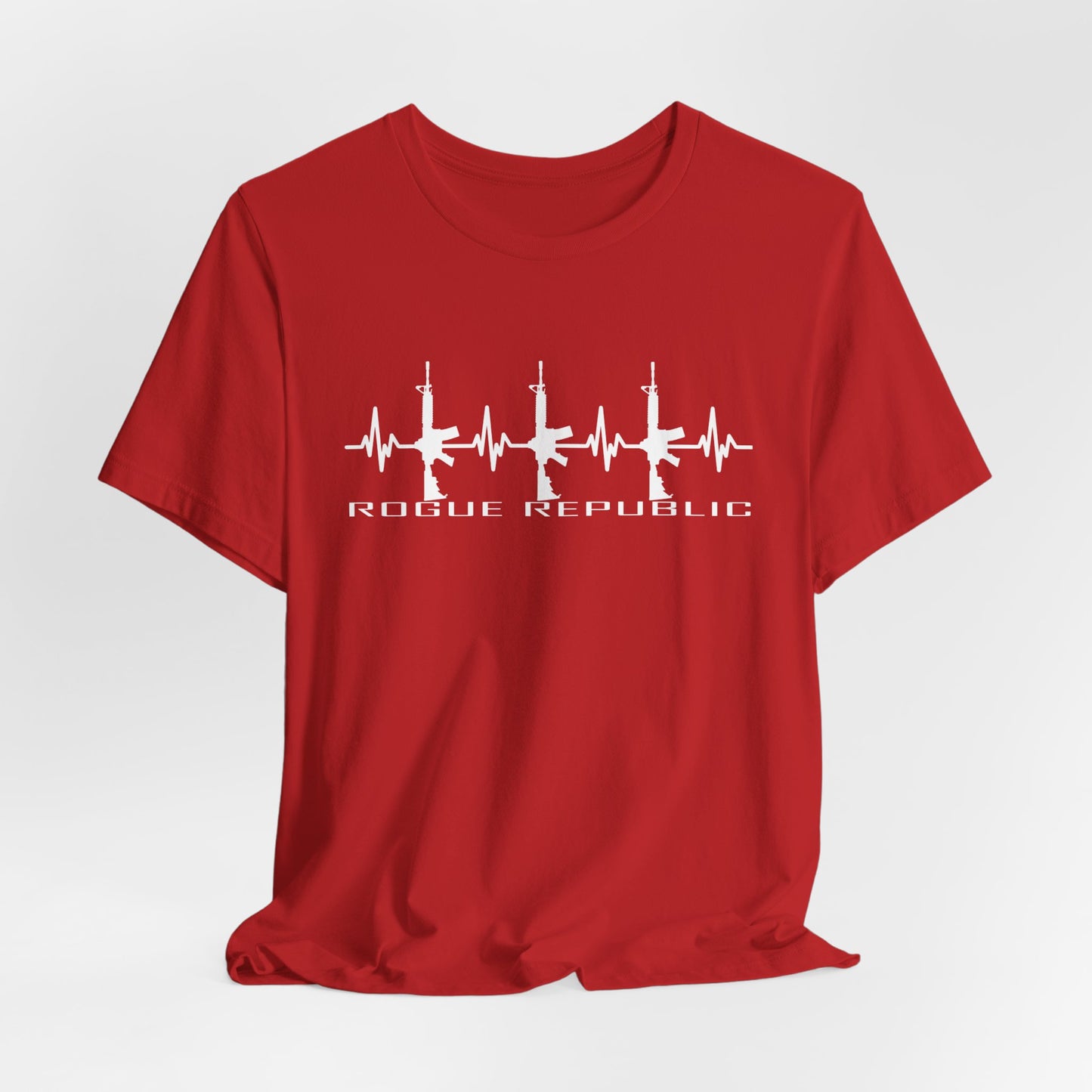 Rifle EKG - Unisex Cotton Crew Tee