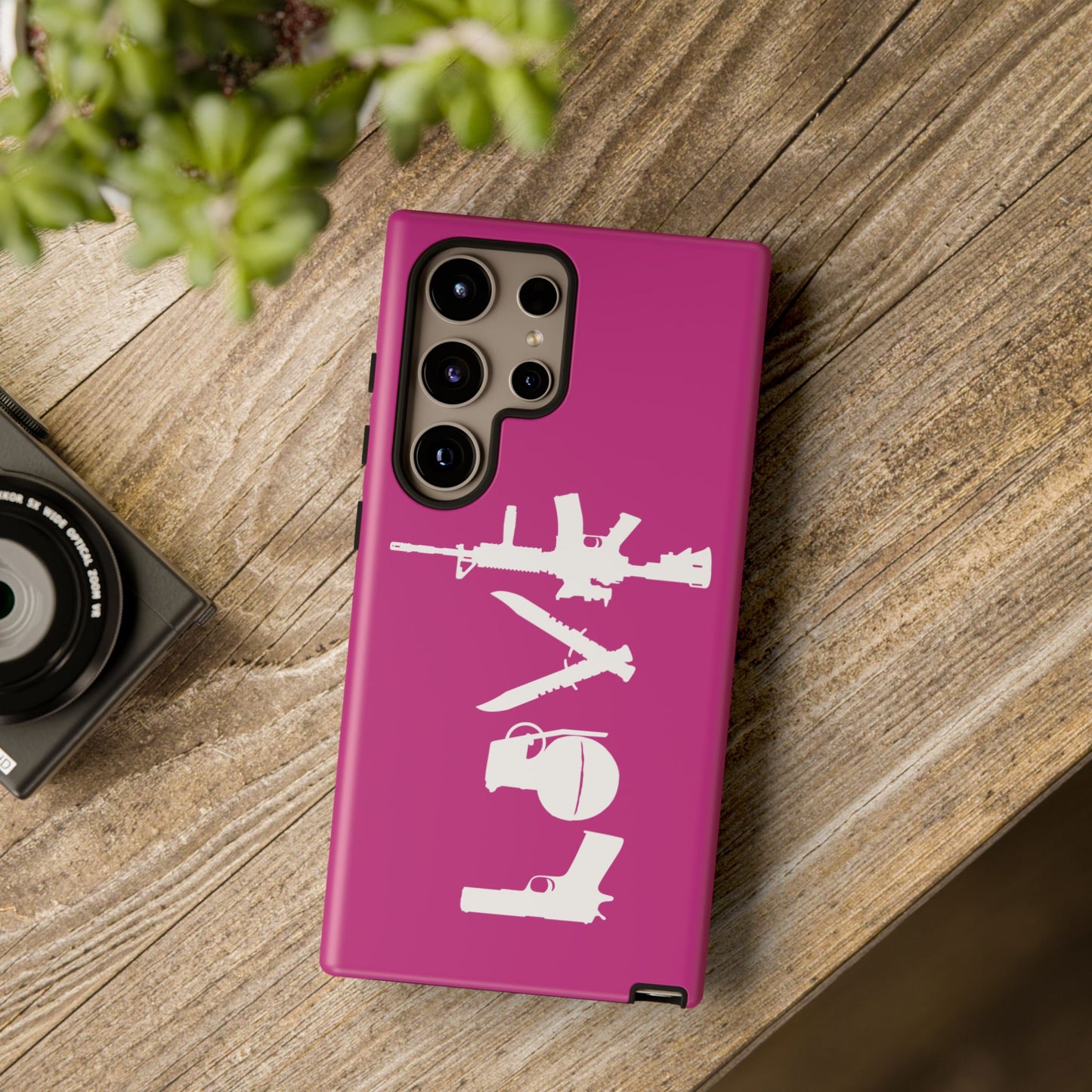 Dark Pink Love Phone Case